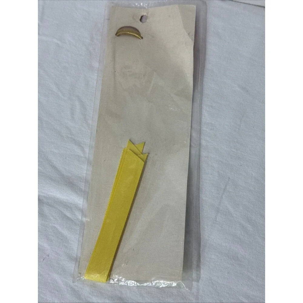 Offray Hair Ties Tuesday Butter  Yellow Ribbon 22” Long  Grosgrain Vtg New